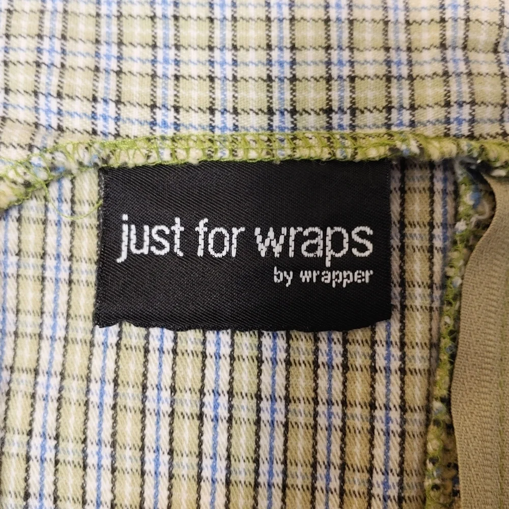 Just for Wraps dress. Size 5,/6. yellow/blue